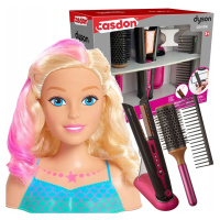 Barbie Hlava Na Česání Kadeřnická Sada Dyson