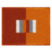 LineaDue CAPRICIO - Koupelnová předložka oranžová Rozměr: 40x50 cm