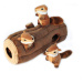 ZippyPaws Burrow Log with 3 Chipmunks 35,5 cm