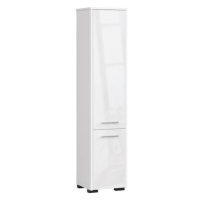 Koupelnová skříňka FIN 2D - bílá/bílá lesk