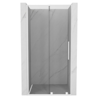 MEXEN/S Velar posuvné sprchové dveře 120, transparent, bílá 871-120-000-01-20