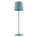 Brilliant Dobíjecí stolní lampa Kaami LED, stmívatelná, světle modrá
