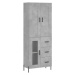 vidaXL Skříň highboard betonově šedá 69,5x34x180 cm kompozitní dřevo