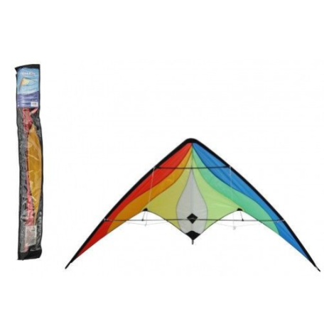 Drak létající nylon 160x80cm barevný v sáčku Teddies