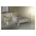 Kovová postel Andalusia Rozměr: 160x200 cm, barva kovu: 3B červená stříbrná pat.