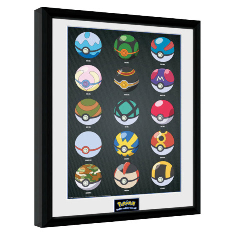 Obraz na zeď - Pokemon - Pokeballs GB Eye