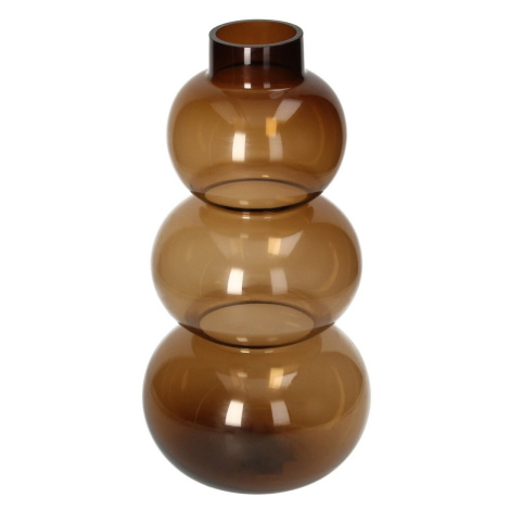 Dekoria Váza Bubble 37cm brown, 18 x 18 x 37 cm