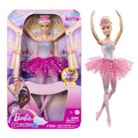 Barbie SVÍTÍCÍ MAGICKÁ BALETKA S RŮŽOVOU SUKNÍ