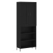 vidaXL Skříň highboard černá 69,5 x 34 x 180 cm kompozitní dřevo