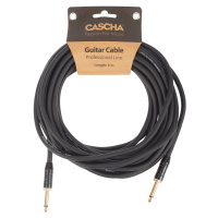 Cascha Professional Line Guitar Cable, Straight, Black, 9 m