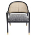 KARE Design Černá polstrovaná židle s područkami Horizon