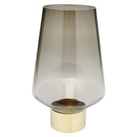 KARE Design Hnědá skleněná váza Noble Ring 40cm