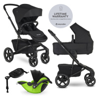 EASYWALKER - Kočárek kombinovaný Jimmey 2v1 Pepper Black LITE RWS + KIDDY Evoluna i-size 2 + zák