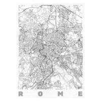 Mapa Rome, Hubert Roguski, 30 × 40 cm