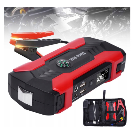 Jump Starter Startování Motoru Powerbanka Kompas Kabely 2 X Usb 28000 mAh