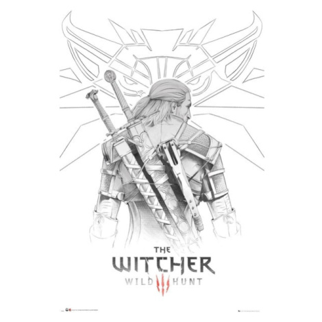 Plakát The Witcher - Geralt Sketch (86) Europosters