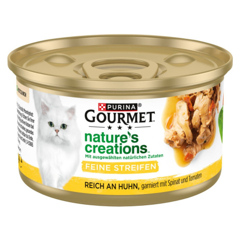 GOURMET Nature's Creations obohacené kuřecím masem 12 × 85 g