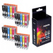 20x inkoustové náplně XXL Do Canon Pixma IP7250 MG5650 MG5550