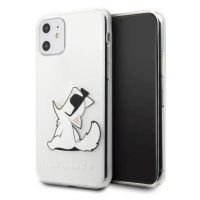 Kryt Karl Lagerfeld iPhone 11 hardcase transparent Choupette Fun (KLHCN61CFNRC)