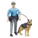 BRUDER 62150 Set figurka policista + policejní pes
