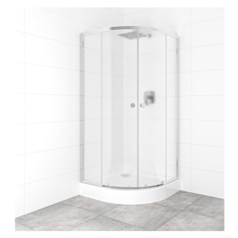 Set sprchového koutu a vaničky, čtvrtkruh 90x90 cm Multi Basic SIKOBKMUS90CRCH SAT