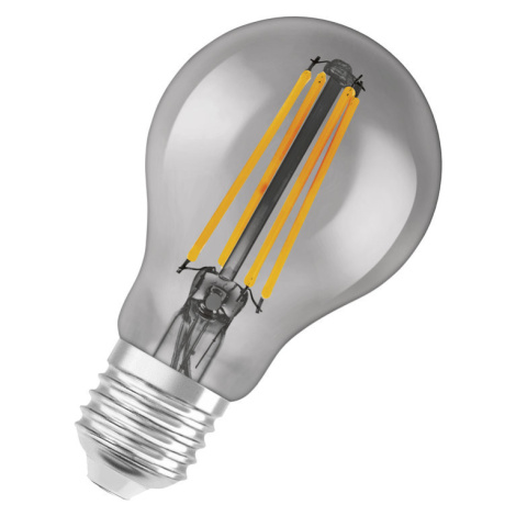 Ledvance Chytrá LED filamentová žárovka SMART+ BT, E27, A60, 6W, 540lm, 2700K, teplá bílá, kouřo OSRAM