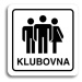 Accept Piktogram "klubovna IV" (80 × 80 mm) (bílá tabulka - černý tisk)