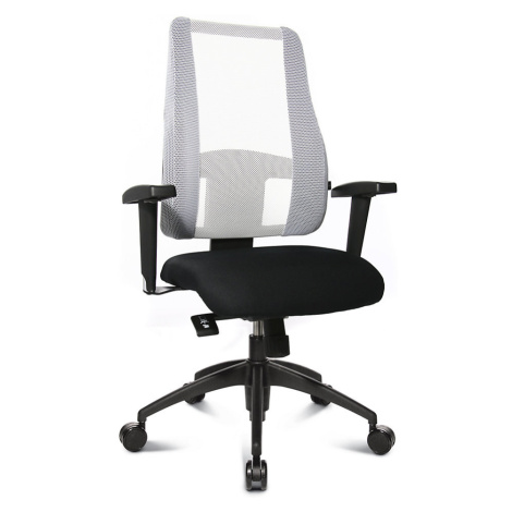 Topstar Kancelářská otočná židle LADY SITNESS DELUXE, pohyblivá se 7 zónami, černá / bílá