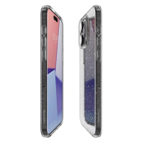 Pouzdro Spigen Liquid Crystal pro iPhone 15 Pro - průhledný brokát