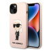 Kryt Karl Lagerfeld iPhone 14 Plus 6,7" hardcase pink Silicone Ikonik (KLHCP14MSNIKBCP)