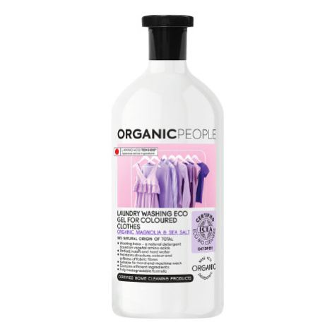 Organic People Eko prací gel na barevné prádlo, magnólie a mořská sůl 1000 ml
