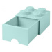 Úložný box LEGO s šuplíkem 4 - aqua SmartLife s.r.o.