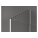 MEXEN/S Kioto Sprchová zástěna WALK-IN 125 x 110 x 40 cm, transparent, bílá 800-125-110-221-20-0