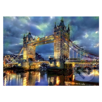 Tower Bridge, England London Bridge - puzzle z kategorie Umělecké