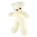 Medvěd s mašlí plyšový 30cm bílý