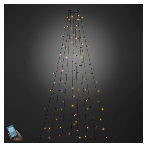 Konstsmide Christmas Venkovní plášť stromu LED ovládaný aplikací 240-flg. Konstmide