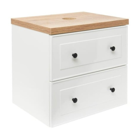 Koupelnová skříňka s krycí deskou Naturel Forli 100x53x46 cm bílá lesk FORLI100BID