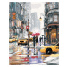 Malování podle čísel - ŽLUTÉ TAXÍKY V NEW YORKU (RICHARD MACNEIL) Rozměr: 80x100 cm, Rámování: v
