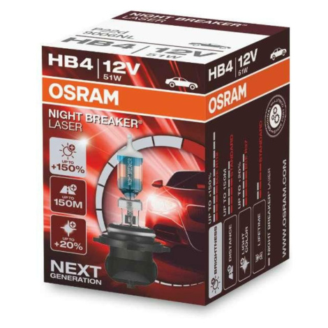 Osram Night Breaker Laser HB4 P22d 12V 51W 9006NL