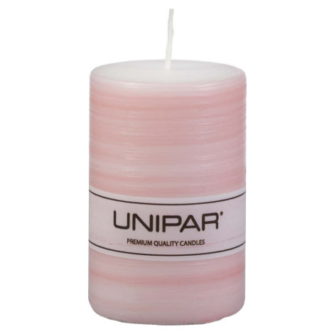 Růžová svíčka Unipar Finelines, doba hoření 18 h