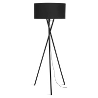 Černá stojací lampa (výška 175 cm) Hampton – it's about RoMi