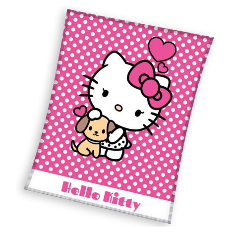 Dětská deka Hello Kitty Puppie 130x170 cm Carbotex