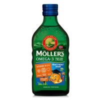 Mollers Omega 3 rybí olej ovocná příchuť 250 ml