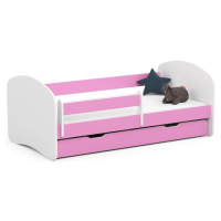 Ak furniture Dětská postel SMILE 160x80 cm růžová