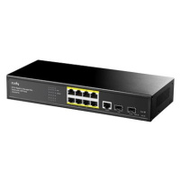 CUDY 8-Port Layer 2 Managed Gigabit PoE+ Switch with 2 Gigabit SFP Slots, 120W