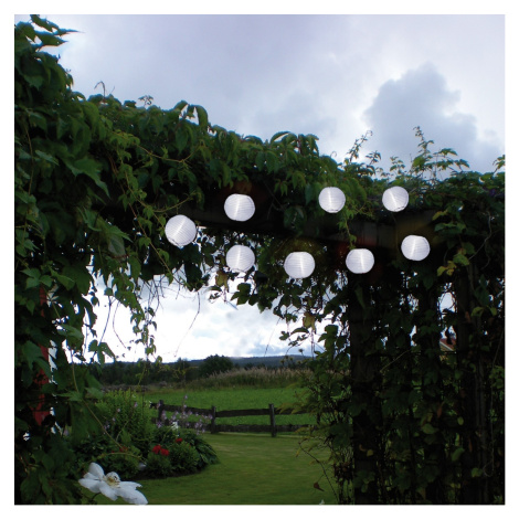 Solární světelný řetěz 10 světýlek délka 2,7 m Star Trading Festival - bílý