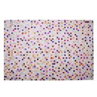 Kožený barevný koberec 140 x 200 cm ADVAN, 123553
