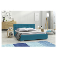 Eka Čalouněná postel SWIFT - Kronos 140x200 cm Barva látky: Azurová (13), Úložný prostor: S kovo