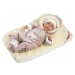Llorens 74106 NEW BORN - realistická panenka miminko se zvuky a měkkým látkovým tělem - 42