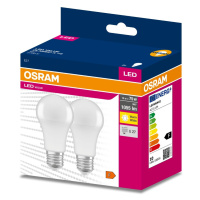 2PAK LED žárovka LED E27 A60 10W = 75W 1055lm 2700K Teplá 200° OSRAM VALUE